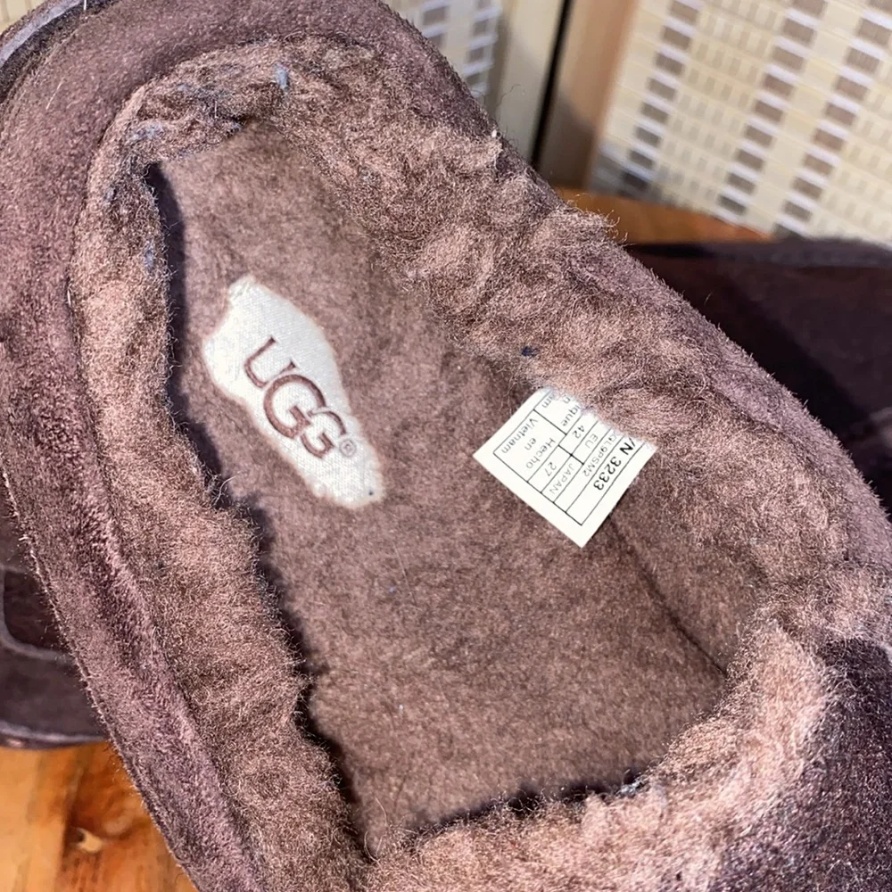 Ugg Men’s Ascot Moc Toe Slippers Size 9 - Picture 7 of 8